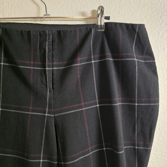 Alfani Black Plaid Ankle Pant - Picture 6 of 10
